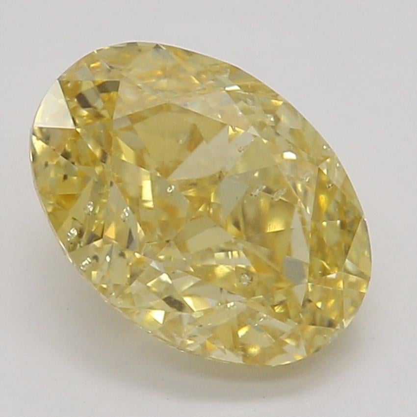 1.08 Ct. Fancy Orange-Yellow Oval Diamond