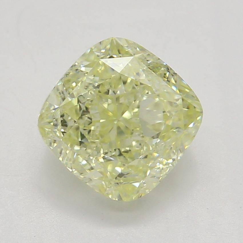 1.07 Ct. Fancy Light Yellow Cushion Diamond