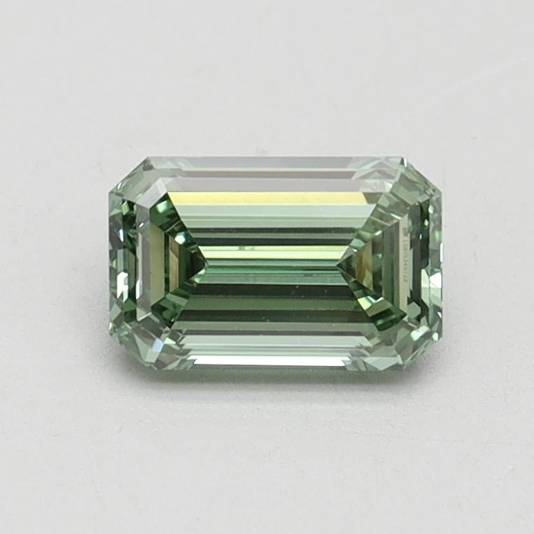 0.71 Ct. Fancy Vivid Pacific Green Emerald Lab Grown Diamond