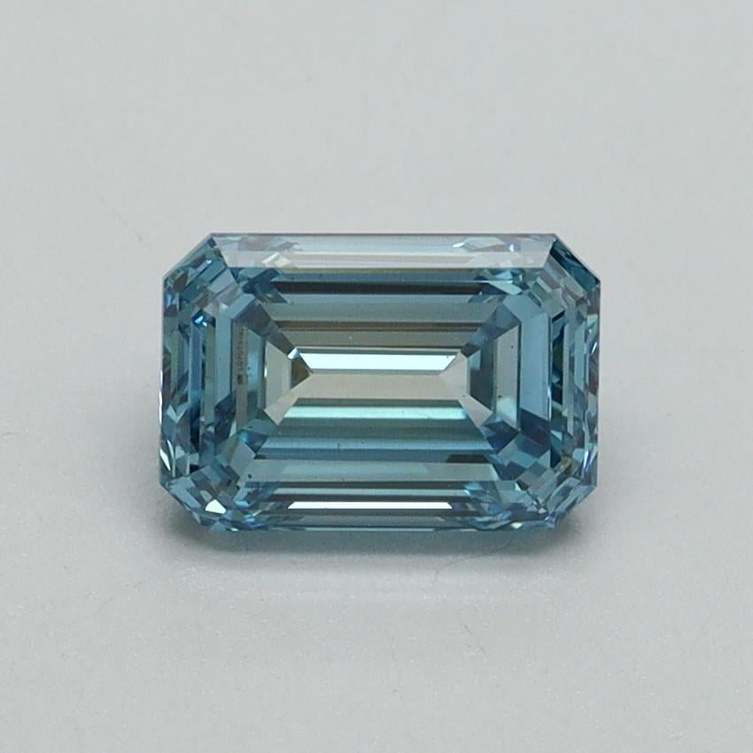 1.02 Ct. Fancy Vivid Blue Emerald Lab Grown Diamond