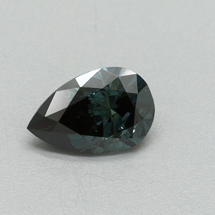 0.30 Ct. Fancy Deep Blue Green Pear Lab Grown Diamond