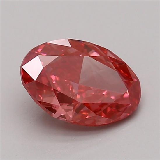 1.15 Ct. Fancy Vivid Pink Oval Lab Grown Diamond