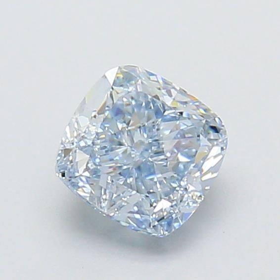 1.03 Ct. Fancy Vivid Blue Cushion Lab Grown Diamond