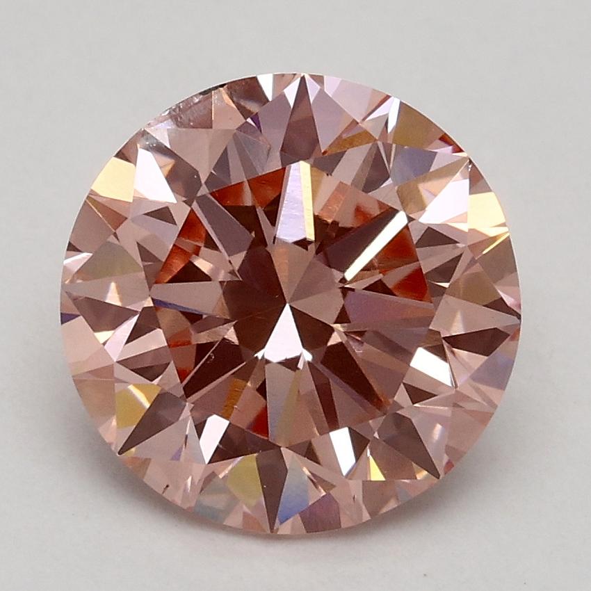 2.20 Ct. Fancy Intense Pink Round Lab Grown Diamond