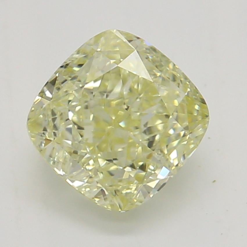 0.71 Ct. Fancy Yellow Cushion Diamond