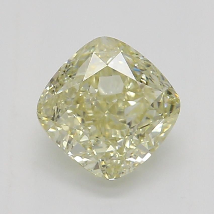 0.51 Ct. Fancy Light Yellow Cushion Diamond