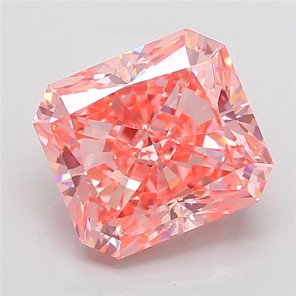 6.2 Ct. Fancy Vivid Pink Radiant Lab Grown Diamond