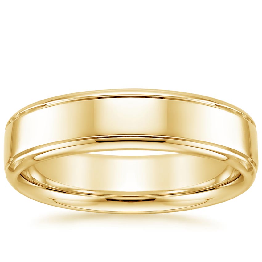 Tahoe Wedding Ring in 18K Yellow Gold