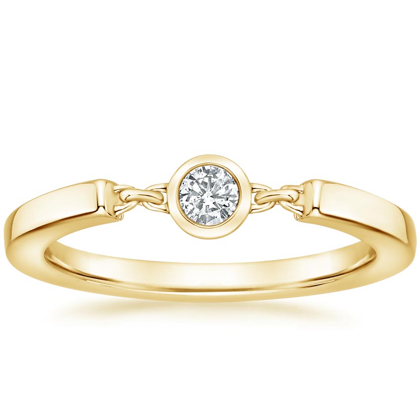 Rose gold diamond engagement ring with surprise diamond details