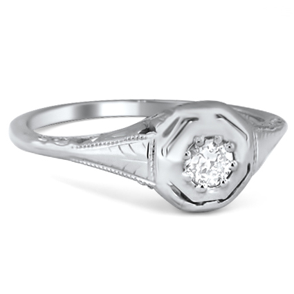 Art Nouveau Diamond Vintage Ring