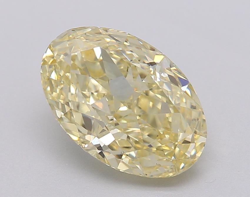 2.25 Ct. Fancy Intense Yellow Oval Lab Grown Diamond