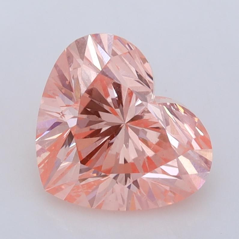 2.30 Ct. Fancy Vivid  Pink Heart Lab Grown Diamond