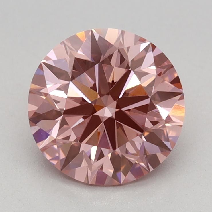 1.06 Ct. Fancy Vivid Pink Round Lab Grown Diamond