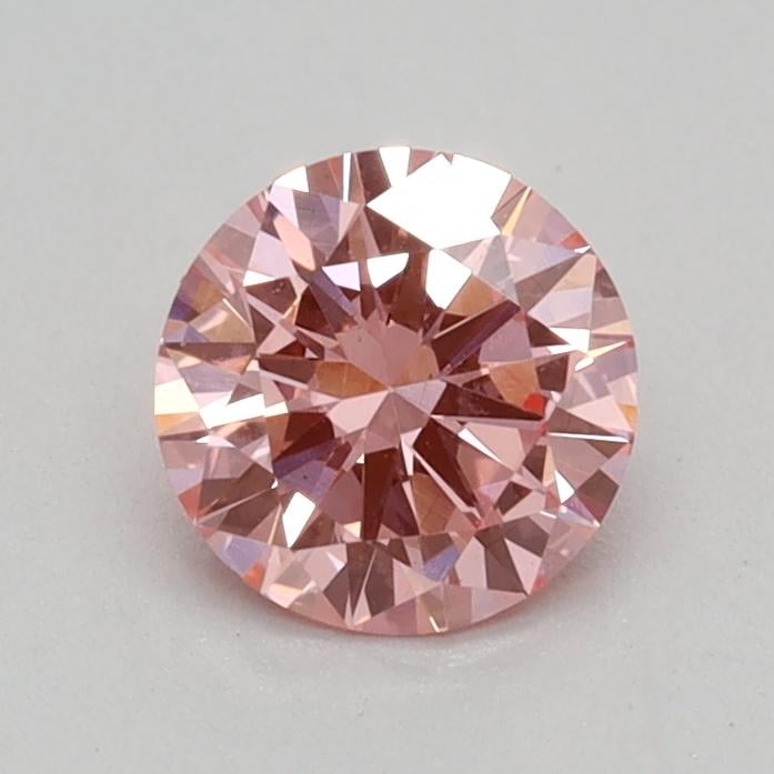 0.36 Ct. Fancy Vivid Pink Round Lab Grown Diamond
