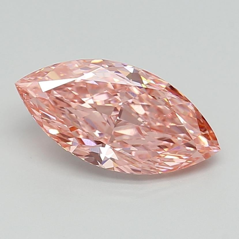 2.65 Ct. Fancy Vivid  Pink Marquise Lab Grown Diamond
