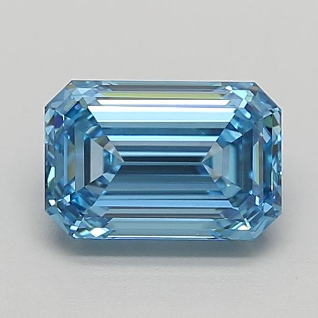 2.00 Ct. Fancy Vivid  Blue Emerald Lab Grown Diamond