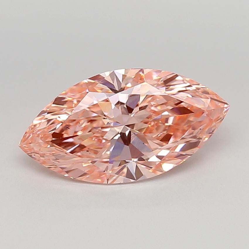 3.04 Ct. Fancy Vivid  Pink Marquise Lab Grown Diamond