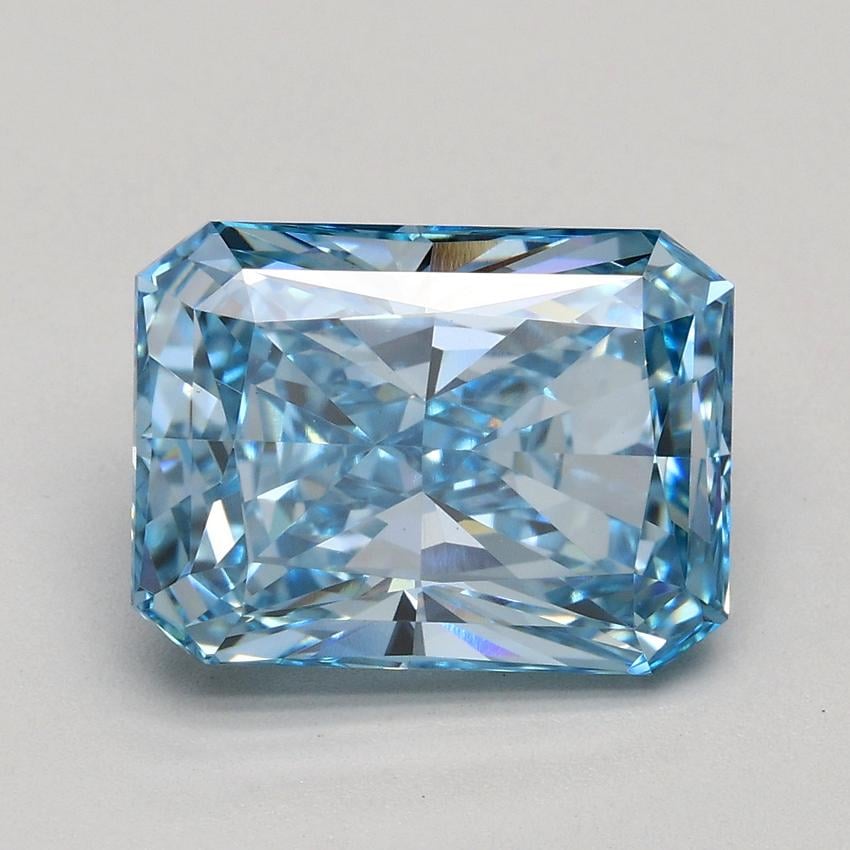 3.04 Ct. Fancy Intense Blue Radiant Lab Grown Diamond