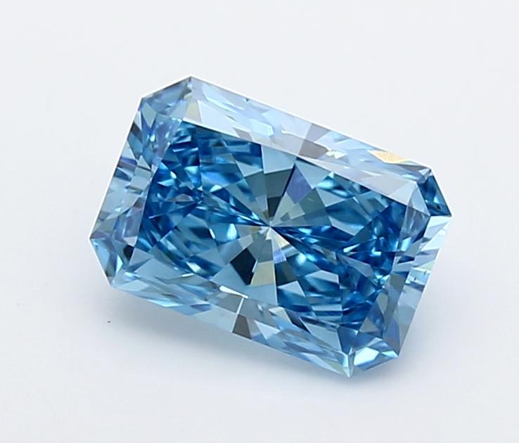 1.53 Ct. Fancy Vivid  Blue Radiant Lab Grown Diamond