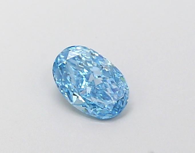 0.29 Ct. Fancy Vivid  Blue Oval Lab Grown Diamond