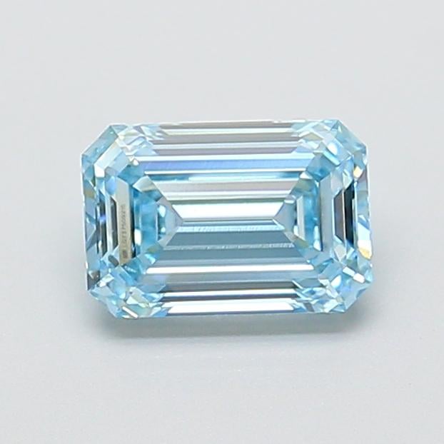 1.21 Ct. Fancy Intense Blue Emerald Lab Grown Diamond
