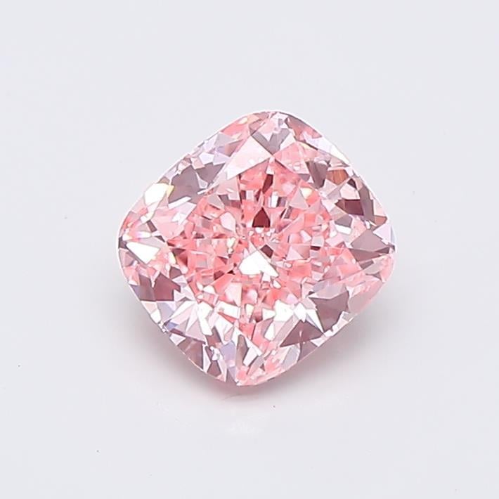1.04 Ct. Fancy Vivid  Pink Cushion Lab Grown Diamond