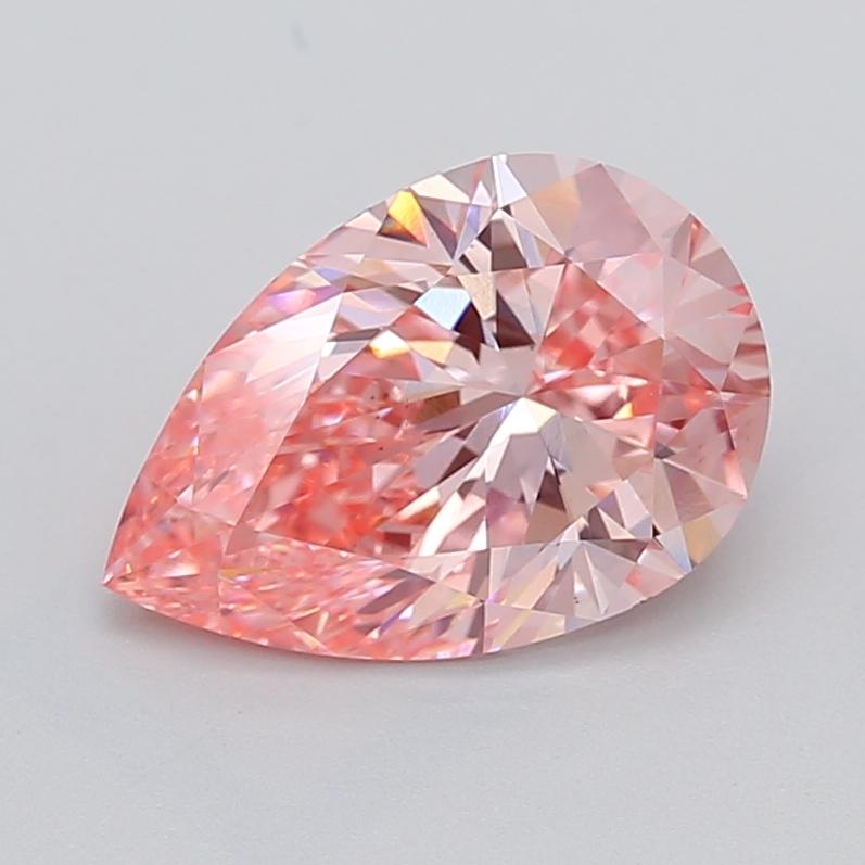 3.00 Ct. Fancy Vivid  Pink Pear Lab Grown Diamond