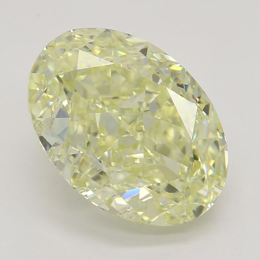 3.03 Ct. Fancy Light Yellow Oval Diamond
