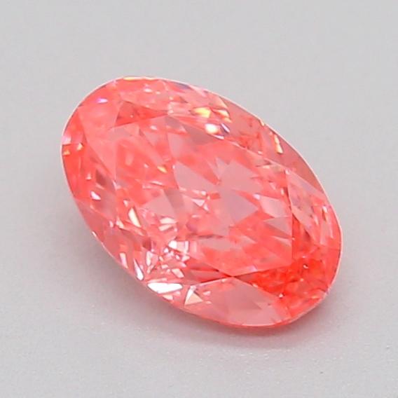 0.35 Ct. Fancy Vivid  Pink Oval Lab Grown Diamond