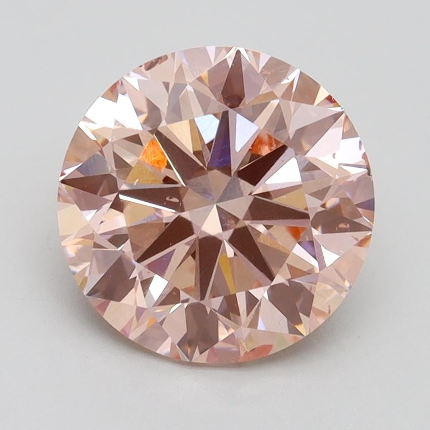 2.73 Ct. Fancy Intense Pink Round Lab Grown Diamond