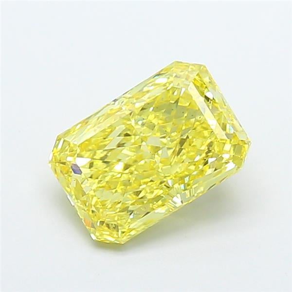 3.13 Ct. Fancy Vivid  Yellow Radiant Lab Grown Diamond