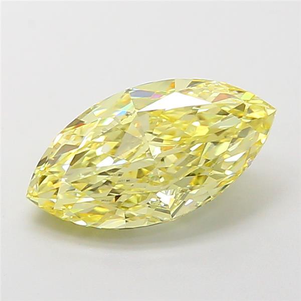 2.64 Ct. Fancy  Yellow Marquise Lab Grown Diamond