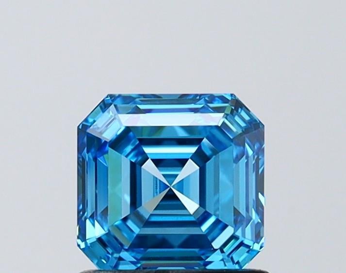 1.07 Ct. Fancy Intense Blue Asscher Lab Grown Diamond