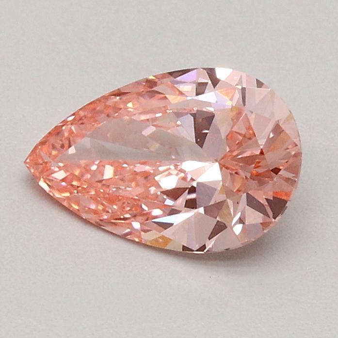 0.54 Ct. Fancy Vivid Pink Pear Lab Grown Diamond
