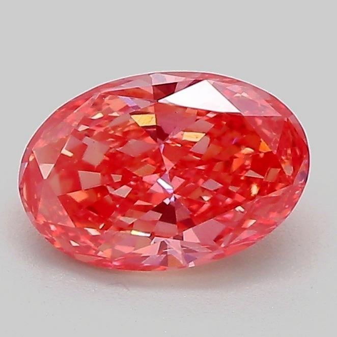1.03 Ct. Fancy Vivid  Pink Oval Lab Grown Diamond