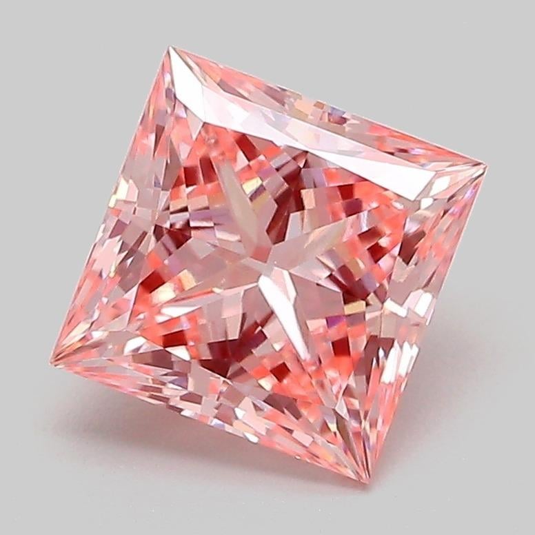 2.07 Ct. Fancy Vivid  Pink Princess Lab Grown Diamond