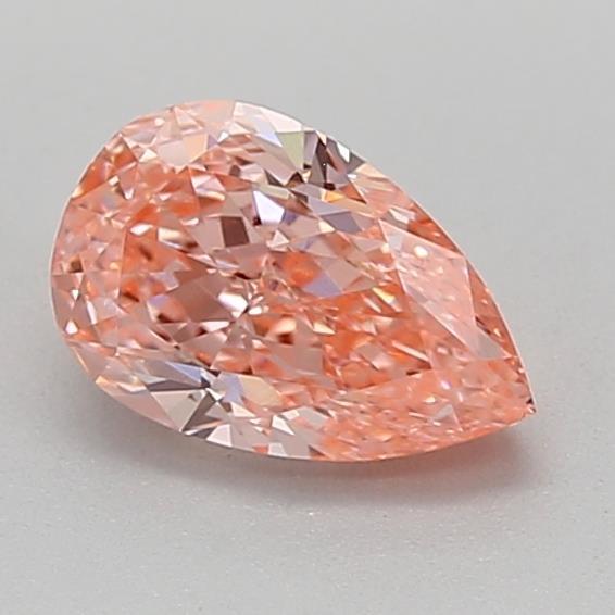 0.59 Ct. Fancy Vivid Pink Pear Lab Grown Diamond