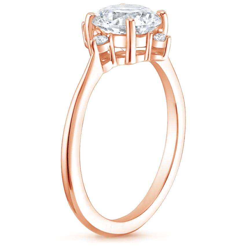 14K Rose Gold Luminesce Diamond Ring, large side view