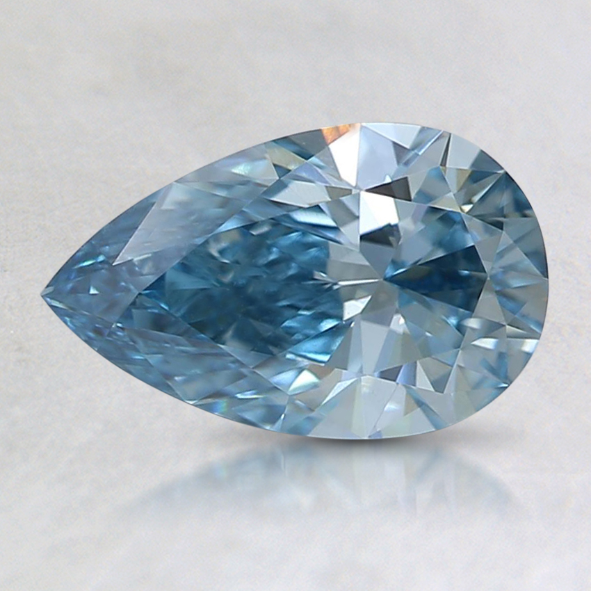 0.93 Ct. Fancy Intense Blue Pear Lab Grown Diamond