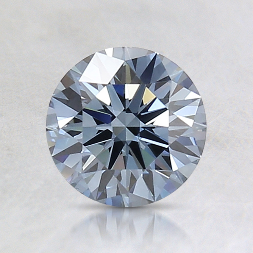 1.03 Ct. Fancy Vivid Blue Round Lab Created Diamond