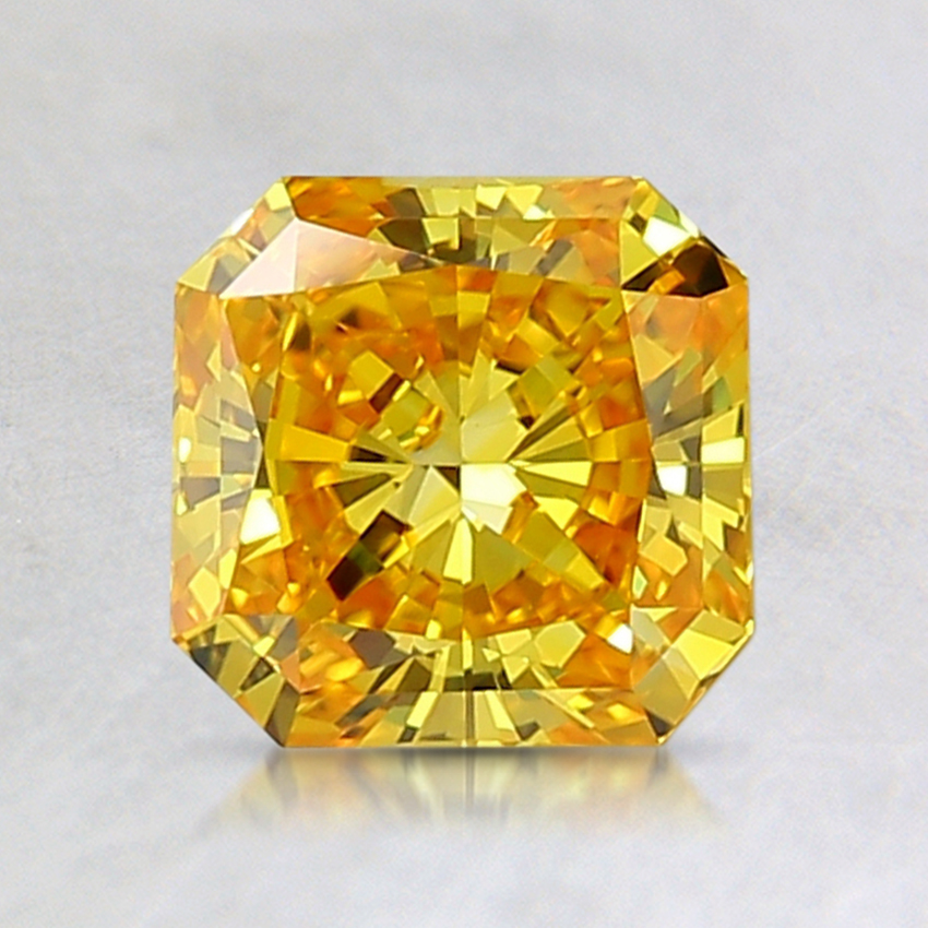 1.14 Ct. Fancy Intense Yellow Radiant Lab Created Diamond