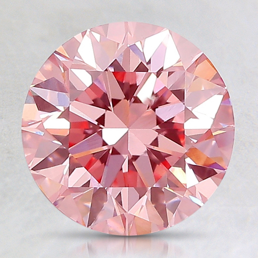 2.45 Ct. Fancy Pink Round Lab Created Diamond