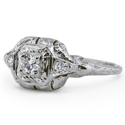 Art Nouveau Diamond Vintage Ring