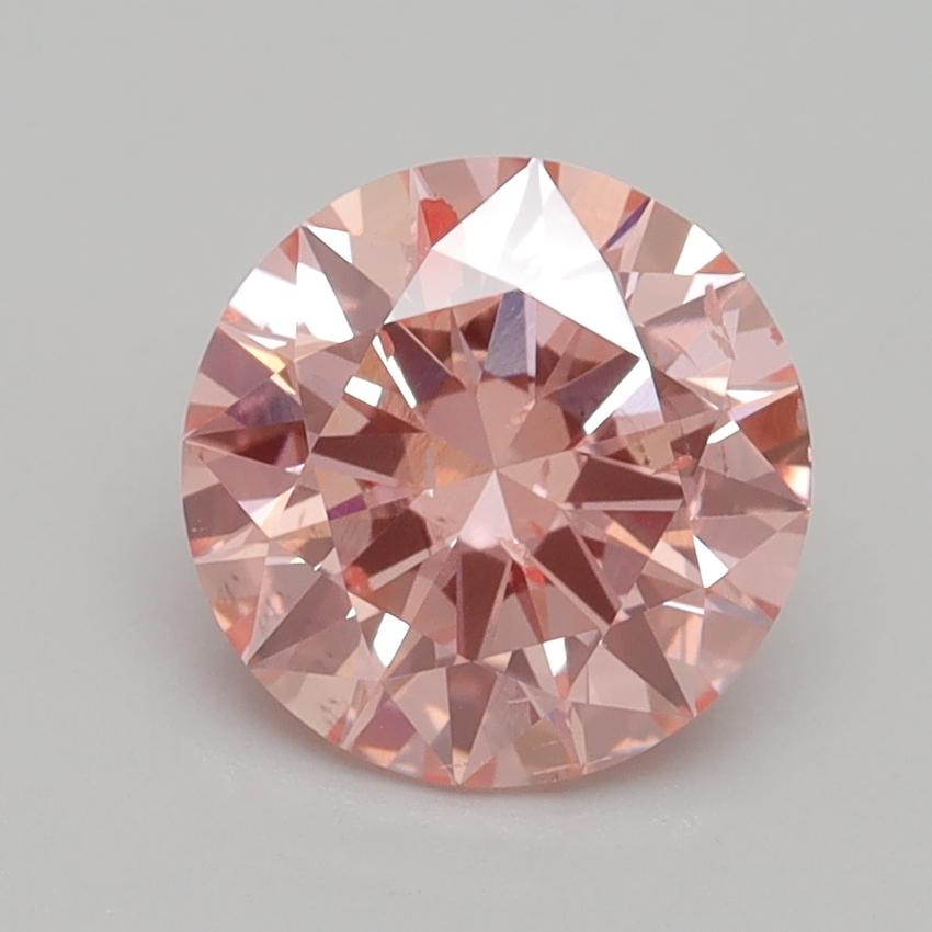 1.94 Ct. Fancy Intense Pink Round Lab Grown Diamond
