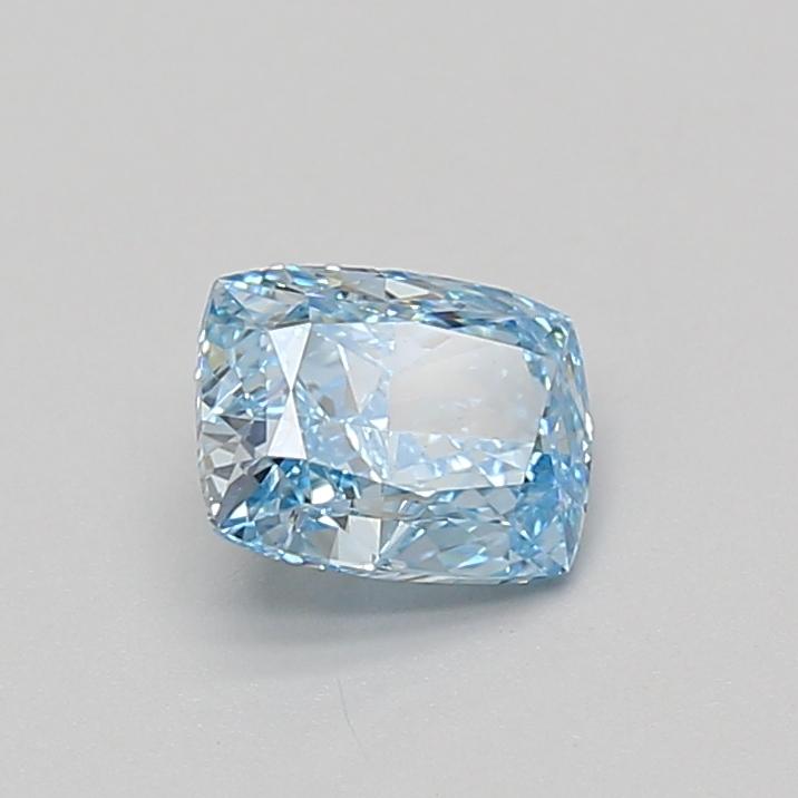 0.96 Ct. Fancy Vivid Blue Cushion Lab Grown Diamond