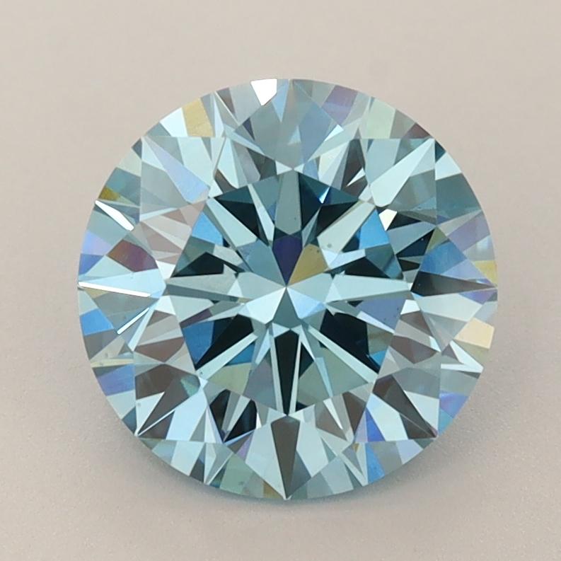 2.23 Ct. Fancy Vivid  Blue Round Lab Grown Diamond