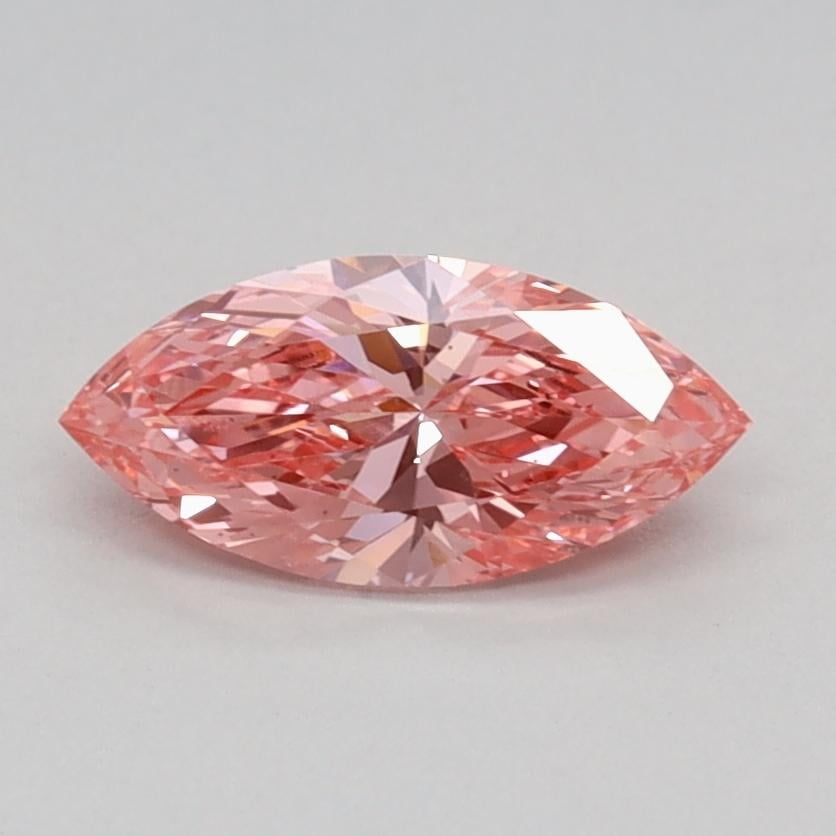 0.49 Ct. Fancy Vivid Pink Marquise Lab Grown Diamond