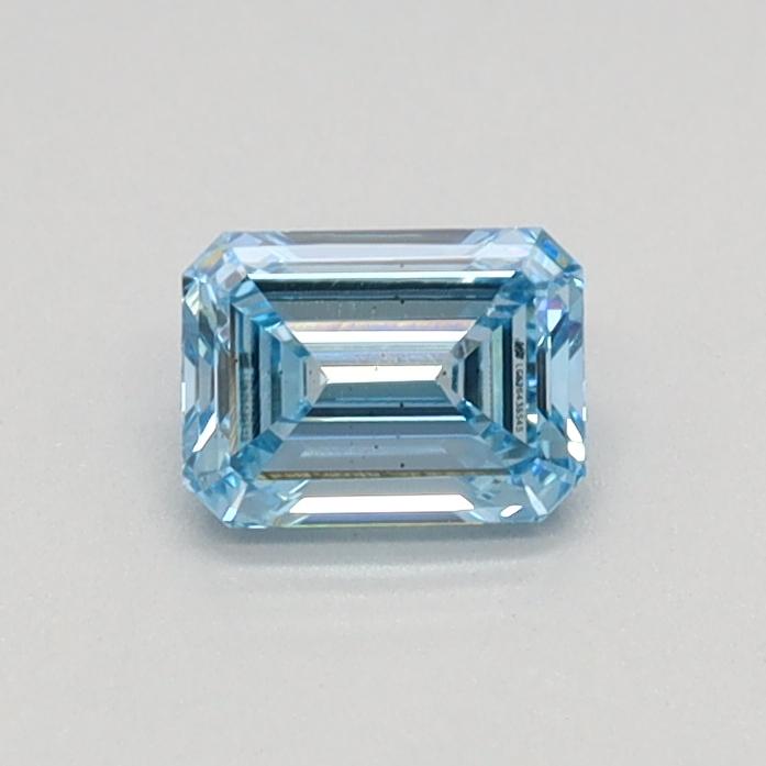 0.35 Ct. Fancy Intense Blue Emerald Lab Grown Diamond