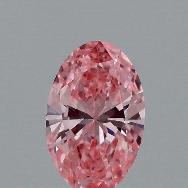 0.32 Ct. Fancy Vivid Pink Oval Lab Grown Diamond