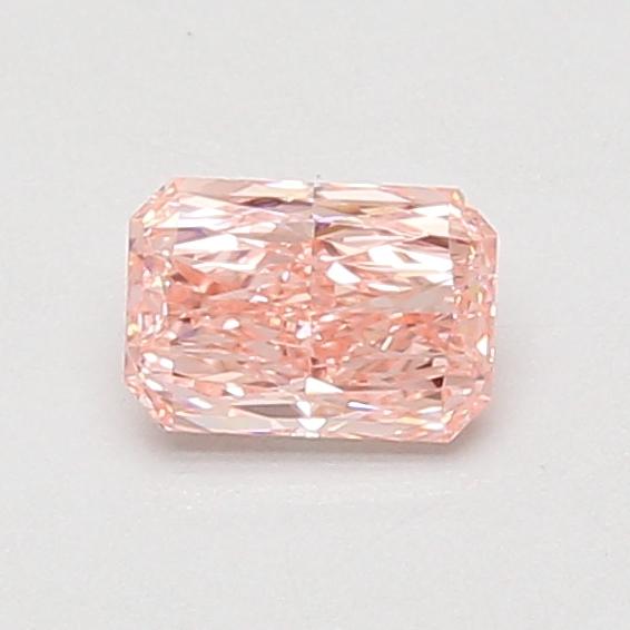 0.52 Ct. Fancy Vivid Pink Radiant Lab Grown Diamond